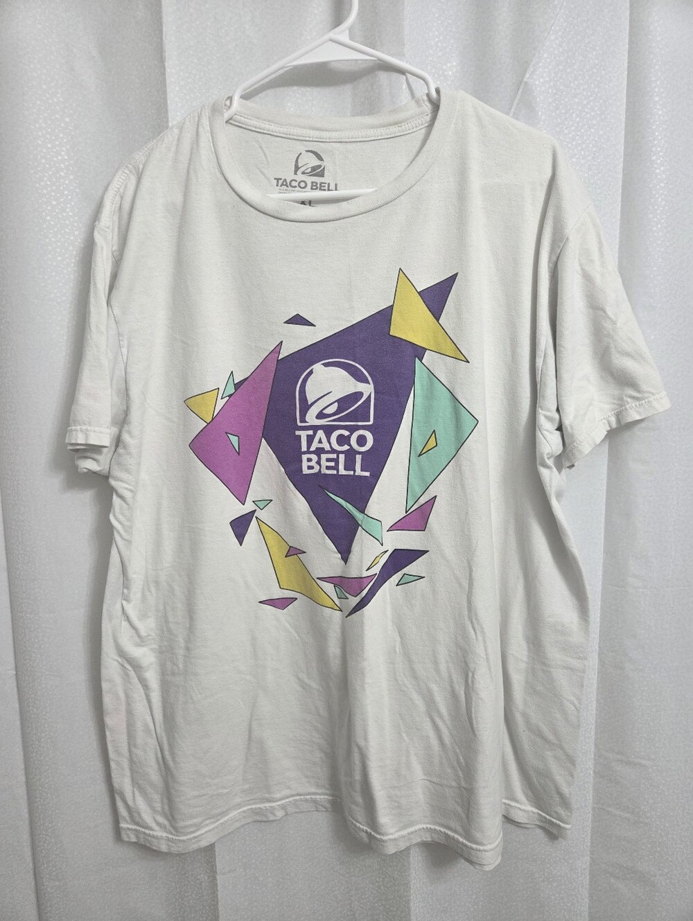 (5/$25) Taco Bell Retro Graphic Logo T-Shirt Size XL Unisex 80s 90s